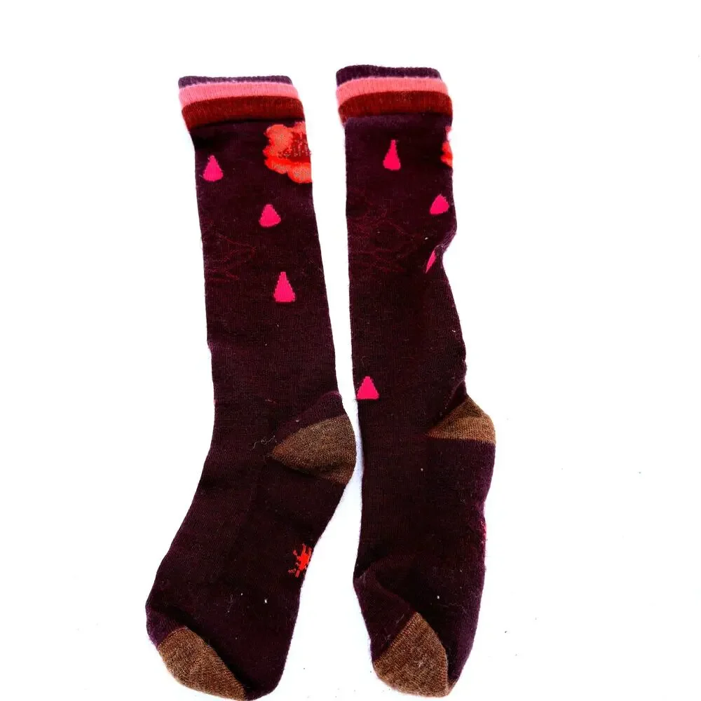 Smartwool Women's Purple Flower Socks Size Small